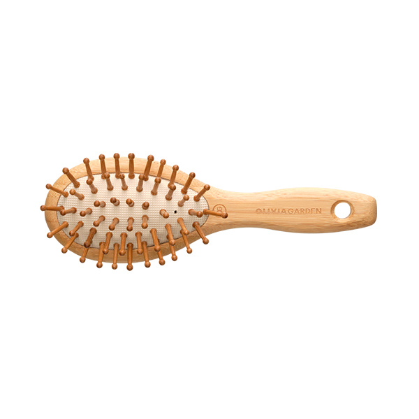 Щетка для волос массажная из бамбука малая ID1008 - 1