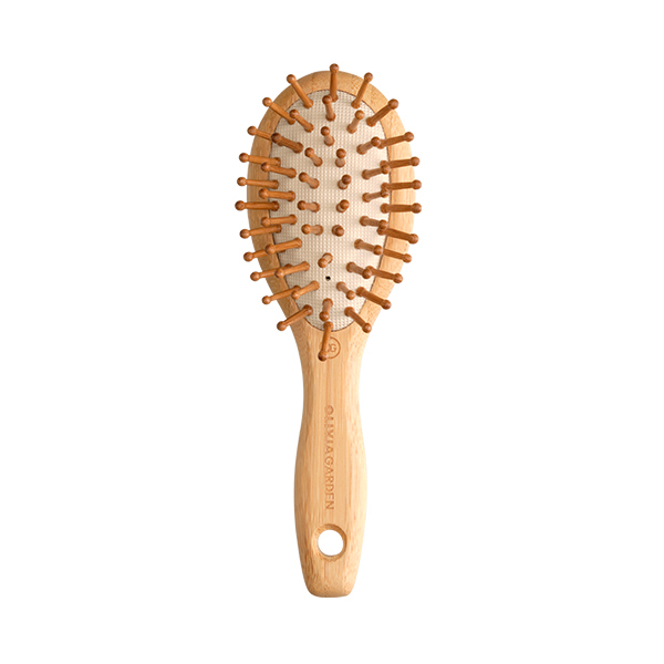 Щетка для волос массажная из бамбука малая ID1008 - 2