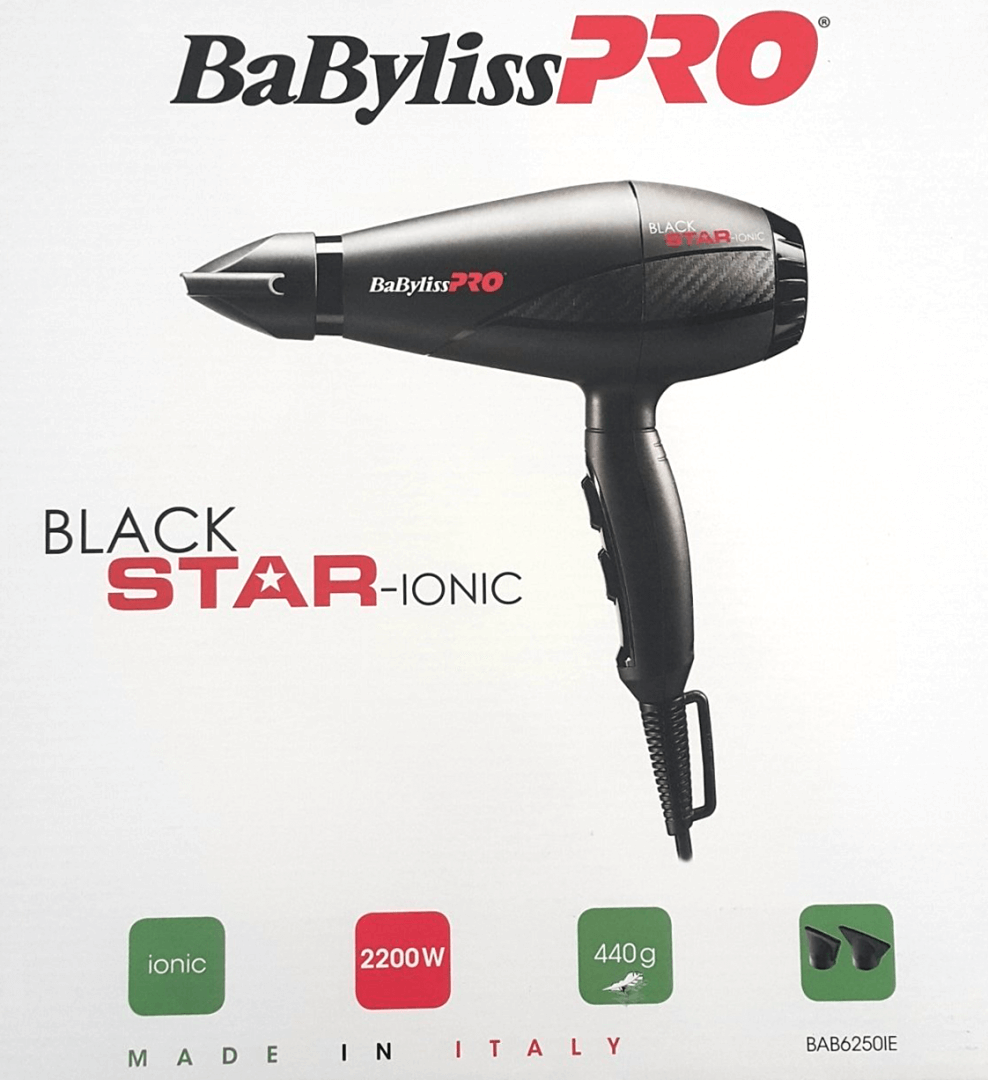Фен BaByliss PRO Black Star Ionic 2200Вт арт. BAB6250IE - 4